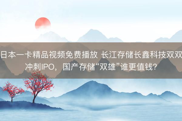 日本一卡精品视频免费播放 长江存储长鑫科技双双冲刺IPO，国产存储“双雄”谁更值钱？