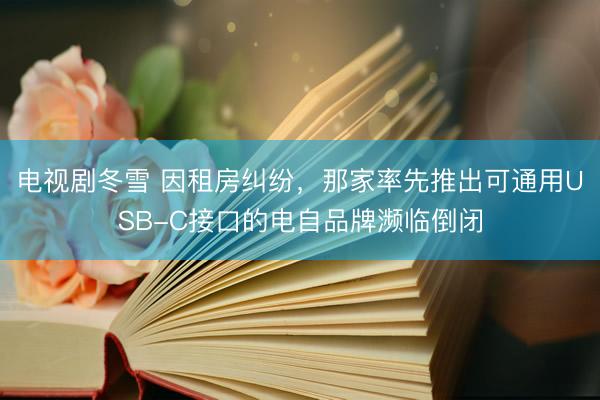 电视剧冬雪 因租房纠纷，那家率先推出可通用USB-C接口的电自品牌濒临倒闭