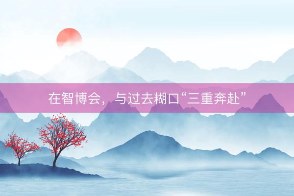 在智博会，与过去糊口“三重奔赴”