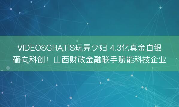 VIDEOSGRATIS玩弄少妇 4.3亿真金白银砸向科创！山西财政金融联手赋能科技企业