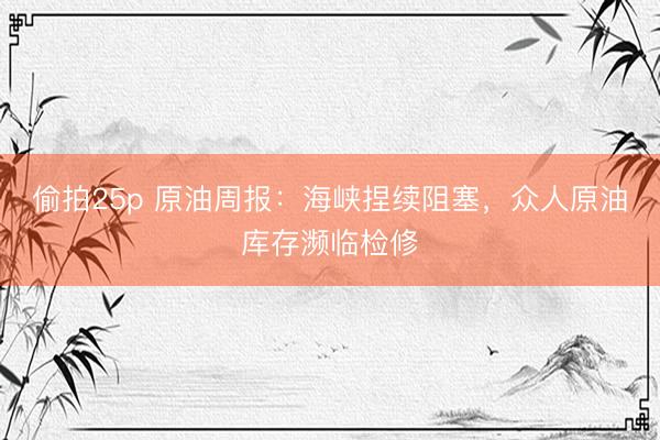 偷拍25p 原油周报：海峡捏续阻塞，众人原油库存濒临检修
